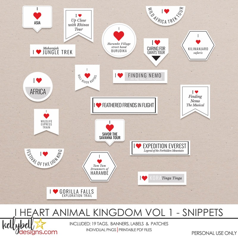 I Heart Animal Kingdom Vol 1 Snippets