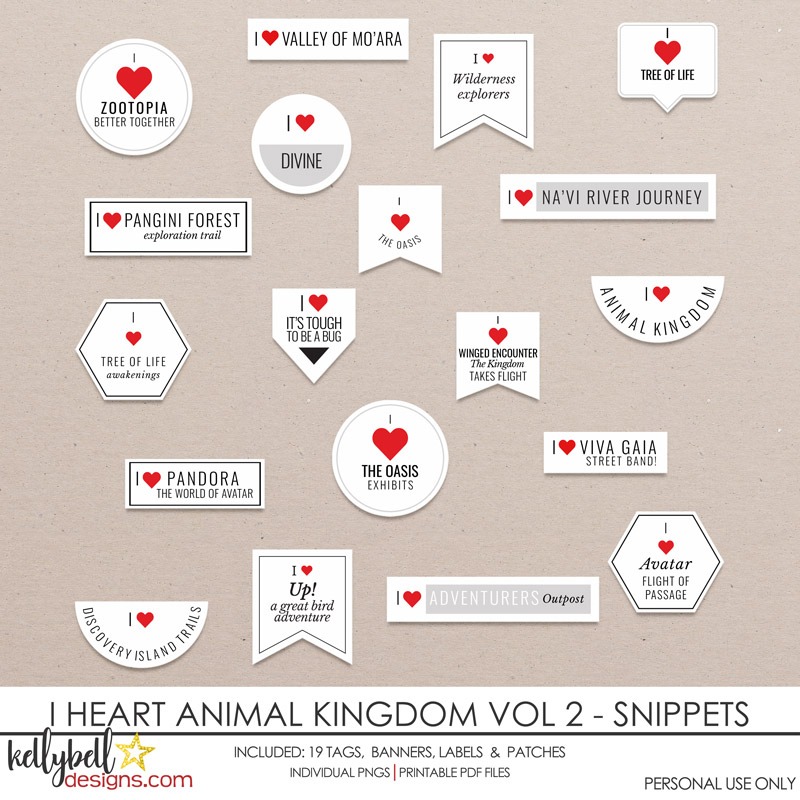 I Heart Animal Kingdom Vol 2 Snippets