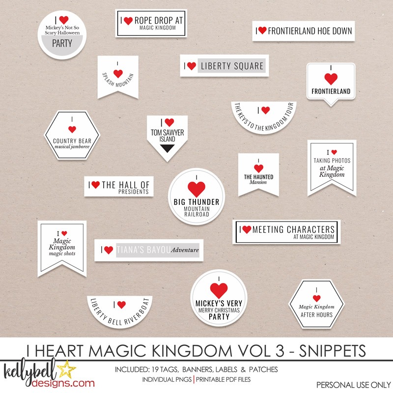 I Heart Magic Kingdom Vol 3 Snippets
