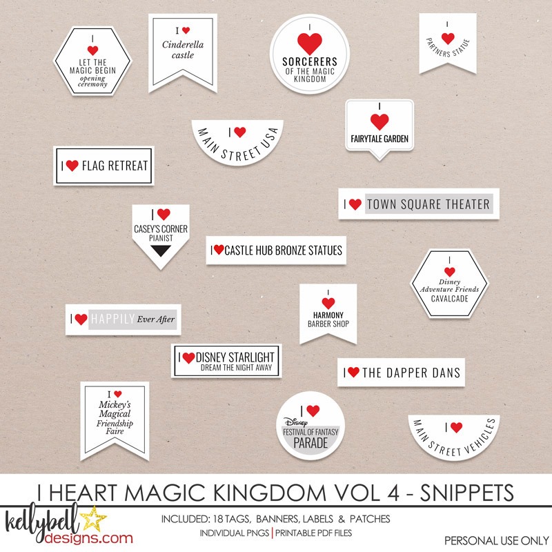 I Heart Magic Kingdom Vol 4 Snippets