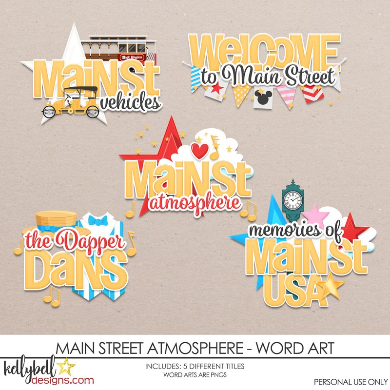 Main Street Atmosphere Word Art