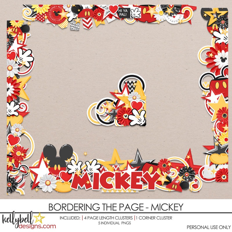 Bordering the Page Mickey Page Borders