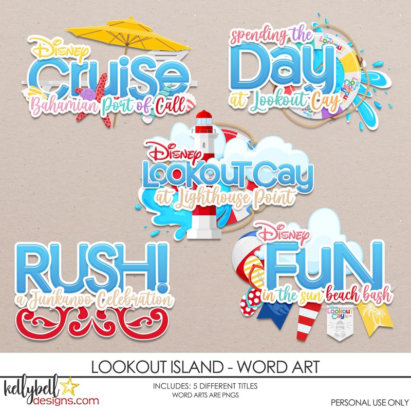 Lookout Island Word Art