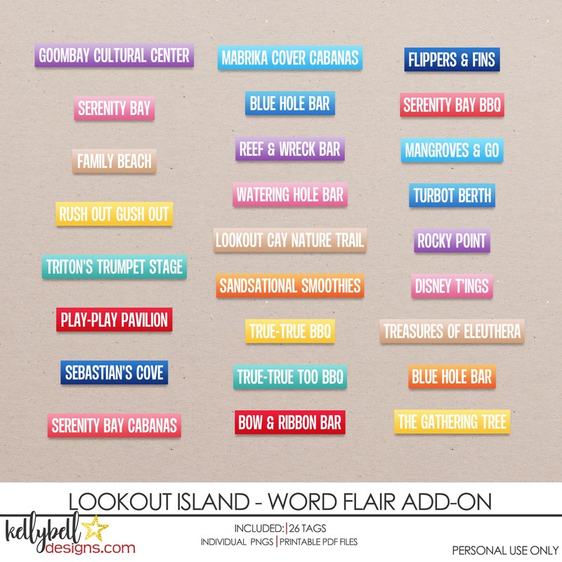 Lookout Island Word Flair Add-On