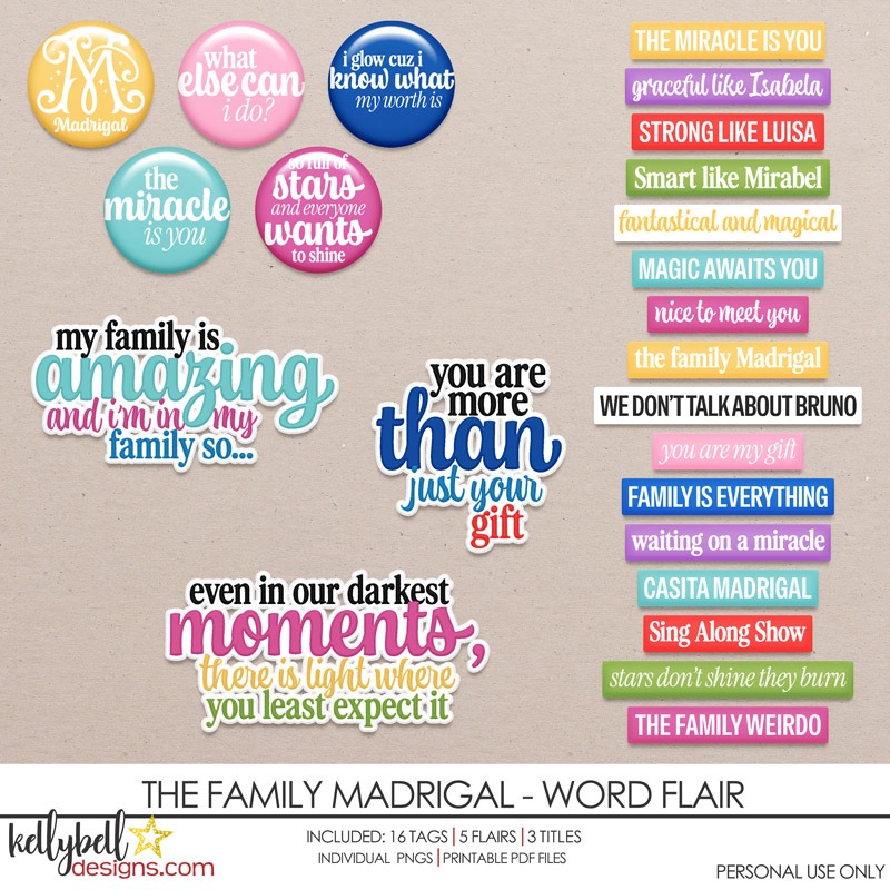 The Family Madrigal Word Flair