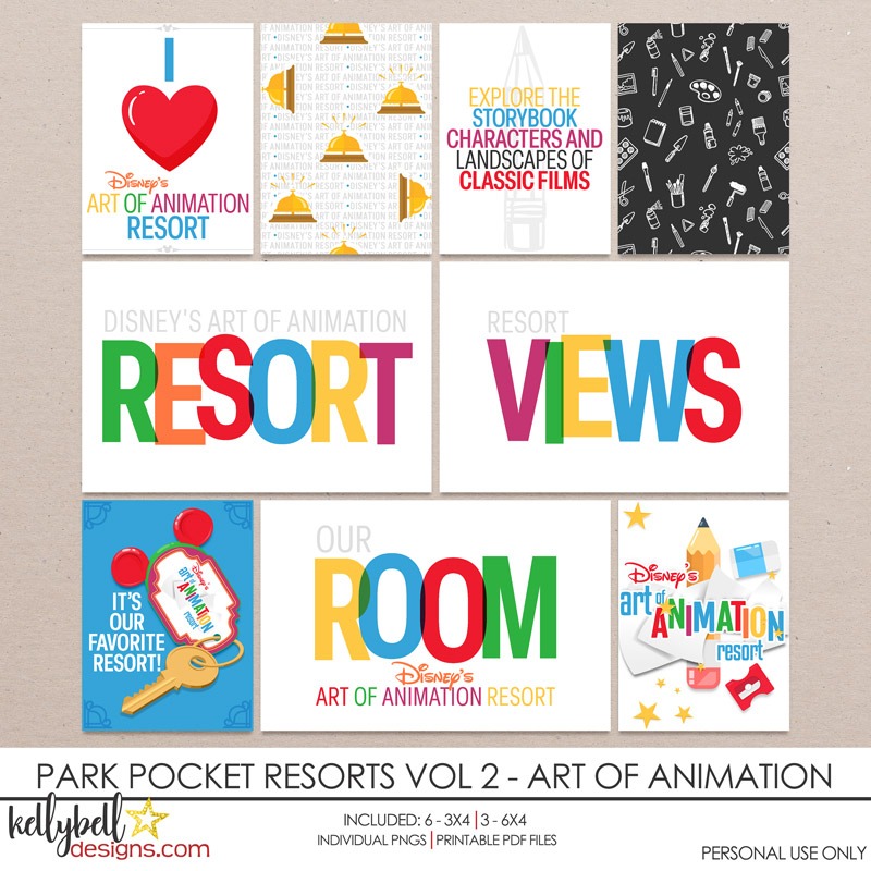 Park Pocket Resorts Vol 2 Art of Animation