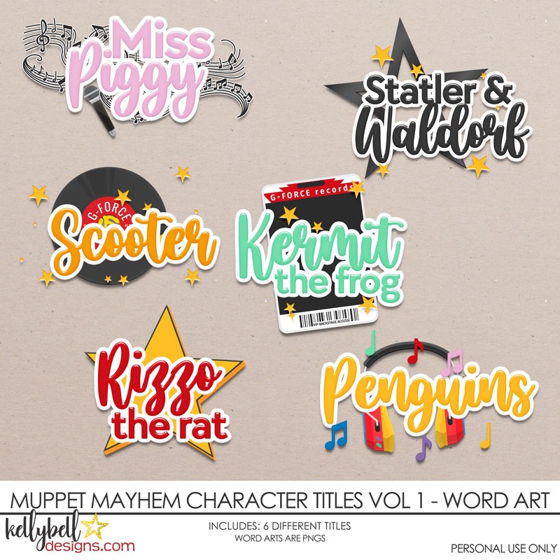 Muppet Mayhem Character Titles Vol 1