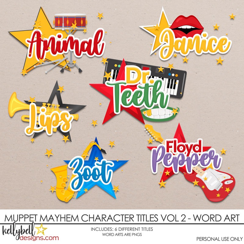 Muppet Mayhem Character Titles Vol 2