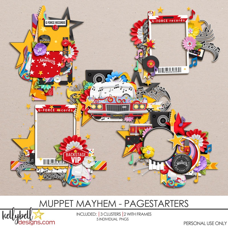 Muppet Mayhem Page Starters