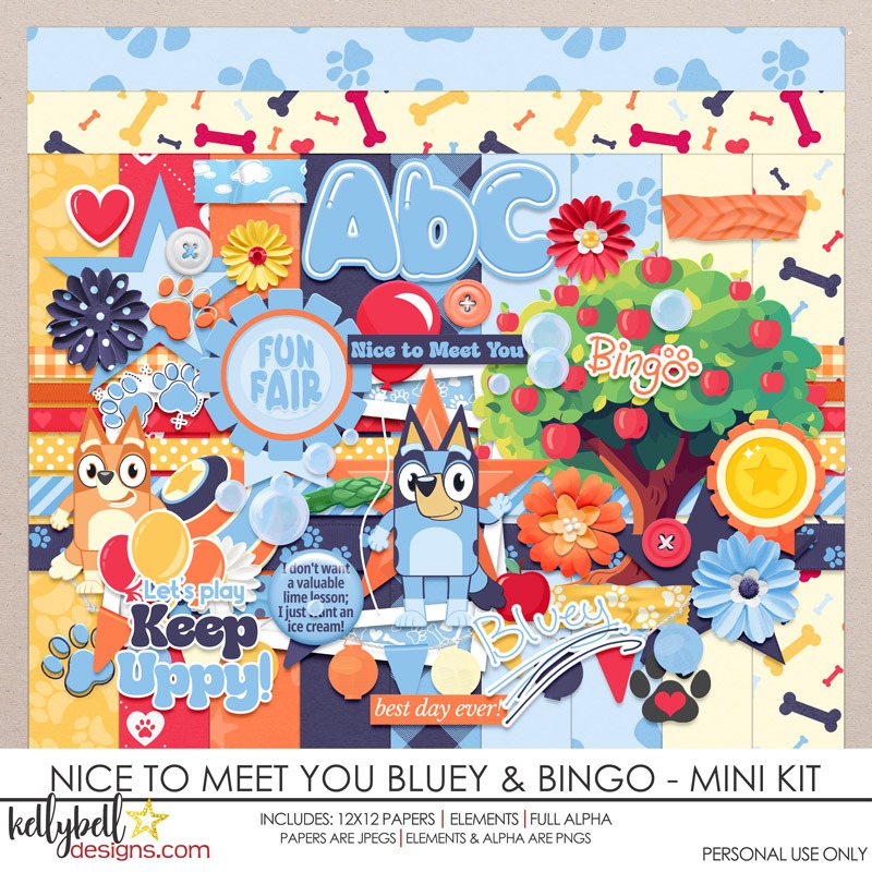 Nice to Meet You Bluey & Bingo Mini Kit