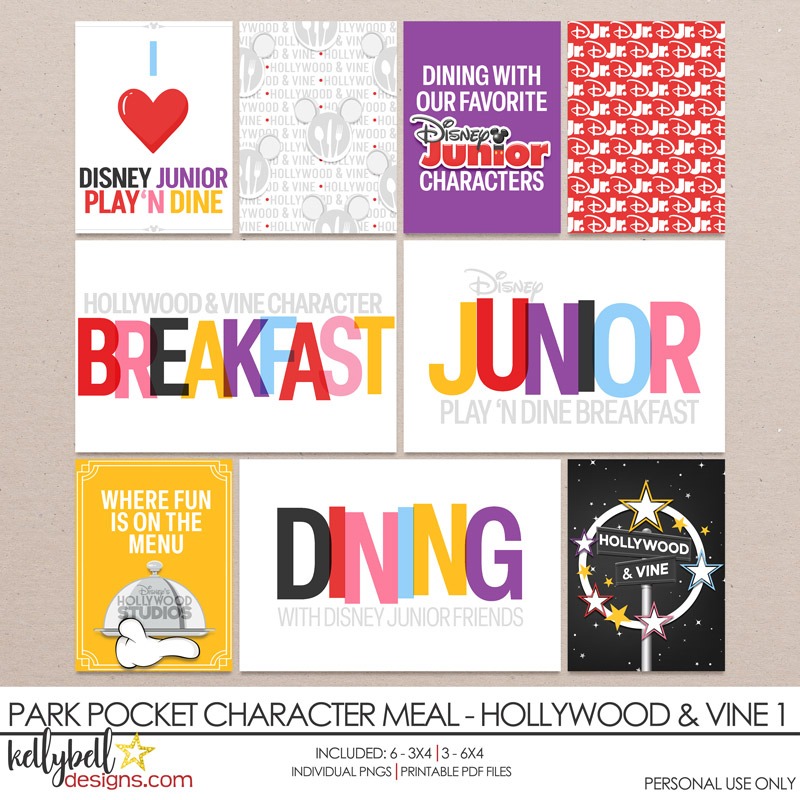 Park Pocket Character Meal Hollywood & Vine 1