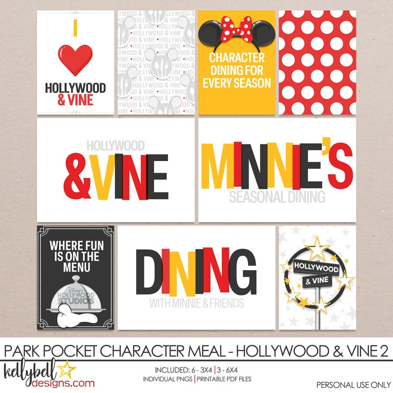 Park Pocket Character Meal Hollywood & Vine 2