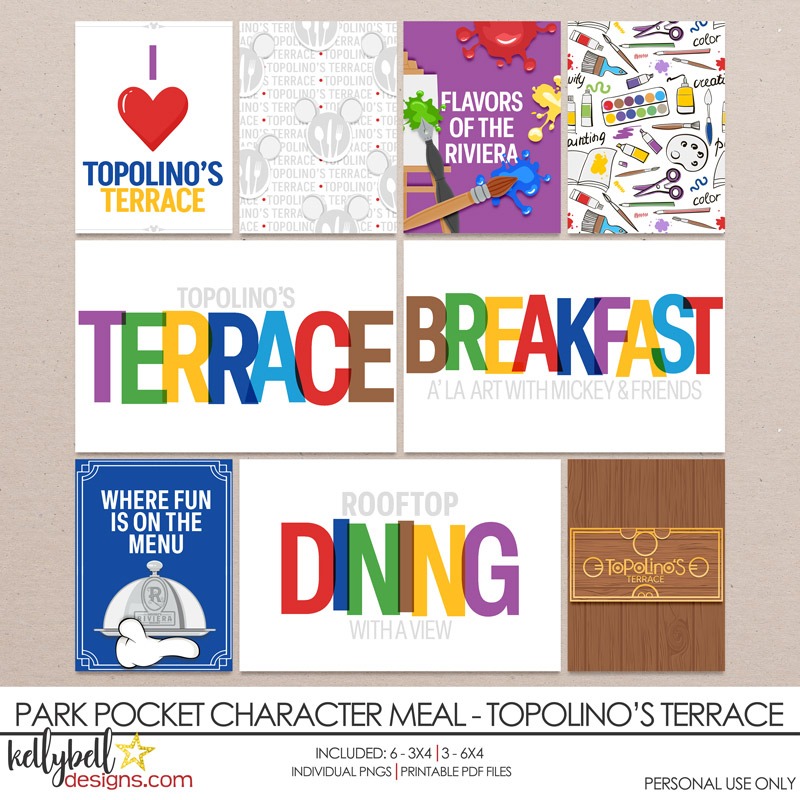 Park Pocket Character Meal Topolino's Terrace