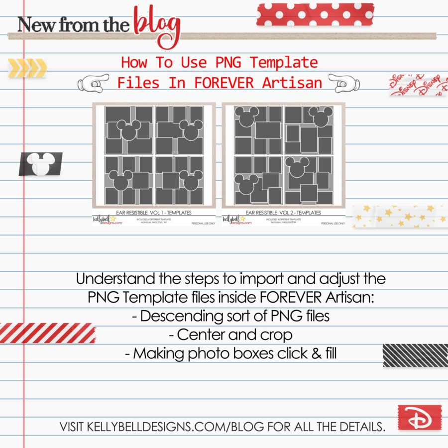 Using PNG Template Files in FOREVER Artisan