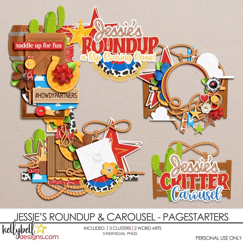 Jessie's Roundup & Carousel Page Starters