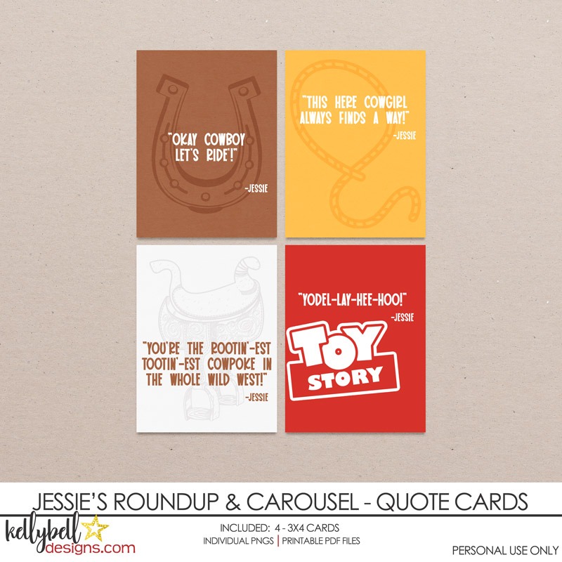 Jessie's Roundup & Carousel Quote Cards
